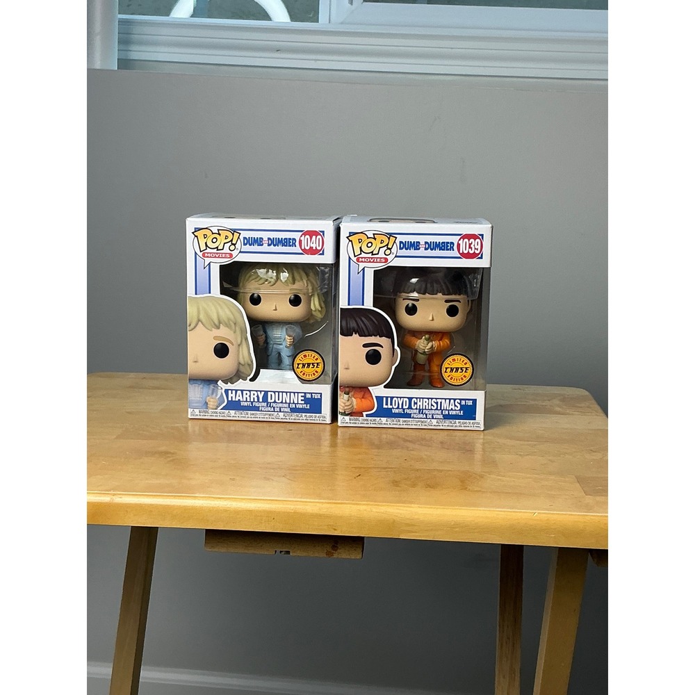Funko Pop Dumb and Dumber Harry & Lloyd in Tux Chase Edition 1040 1039 Set